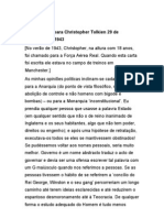 De Uma Carta para Christopher Tolkien 29 de Novembro de 1943 Acerca Da Politica