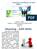 UNIT - 1 - Introduction and Basics of Soft Skills