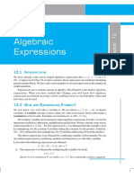 Algebraic Expressions