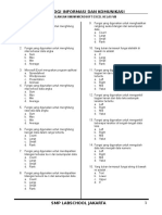 soal ujian microsoft excel SMA 