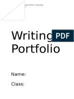 IGCSE Writing Portfolio 