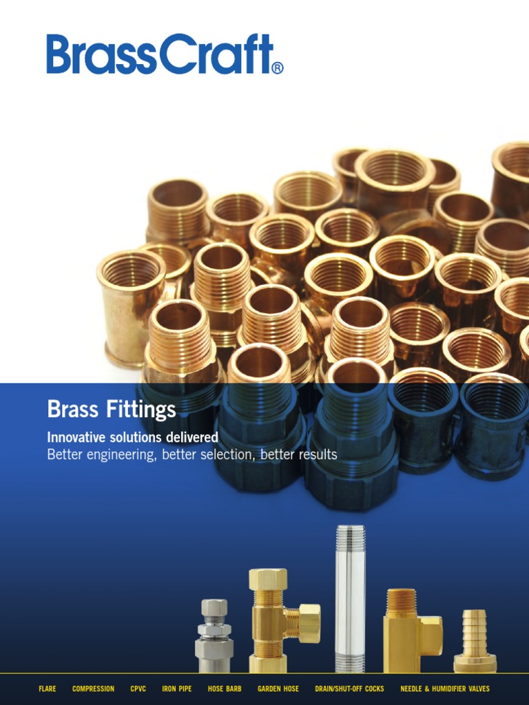 Brass Fittings Catalog Pipe (Fluid Conveyance) Industries