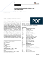 Probability of Detection and False Detection For Subsea Leak