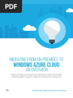 Migrating From On-Premises To Windows Azure Cloud-An Overview