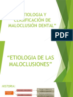 181490308 Etiologia y Clasificacion de Maloclusion Dental