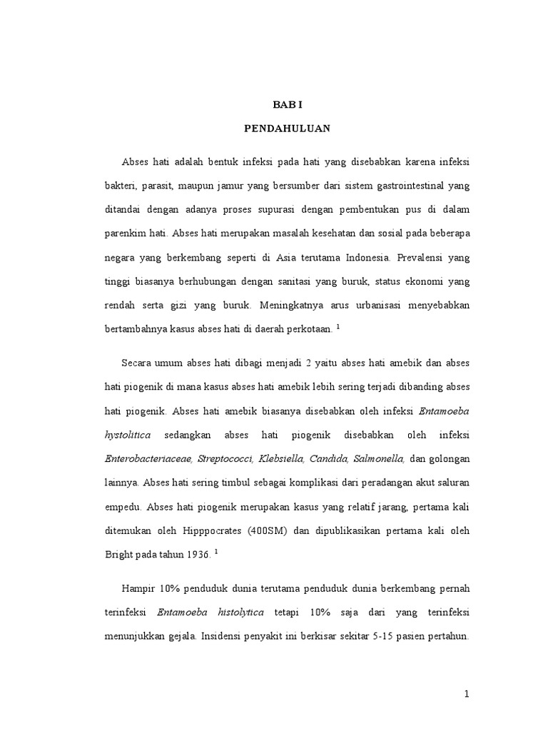 Referat Abses Hati | PDF