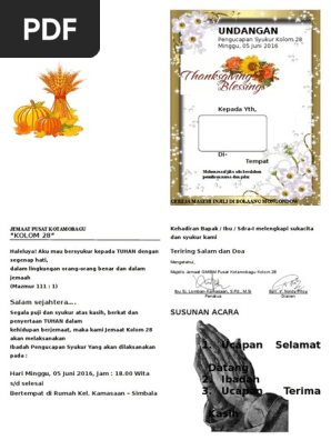 88 Koleksi Contoh Undangan Kristen Terbaru