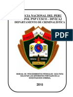 Manual de Procedimientos Periciales Criminalistica 2015 