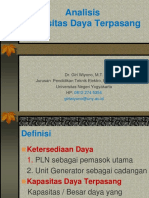 E Analisis Kapasitas Daya Terpasang