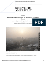 China's Pollution May Not Be Decreasing As Fast As Hoped - Scientific American