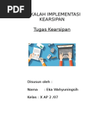 Download MAKALAH IMPLEMENTASI KEARSIPAN by Jafar Putramayusi SN315164898 doc pdf