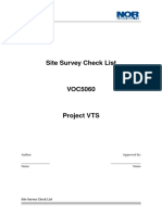 Site Survey Check List