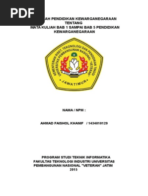 Makalah Pendidikan Kewarganegaraan