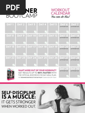 Bodyrock Beginner Bootcamp Calendar Pdf