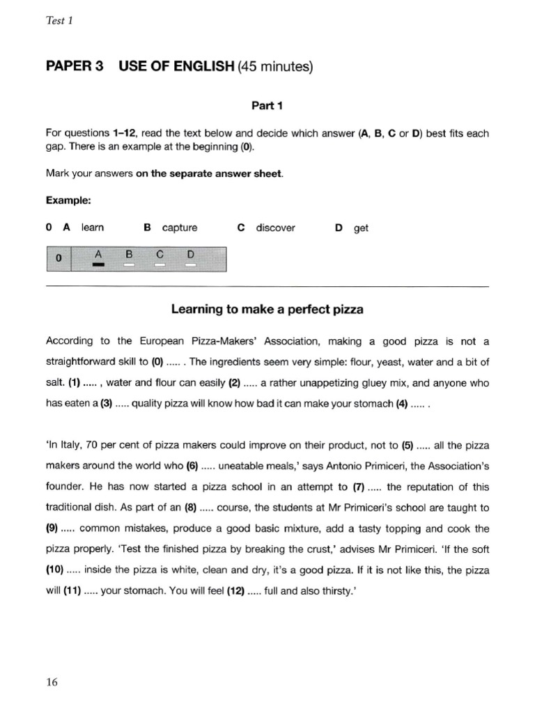 First Certificate Use of English 2 | PDF