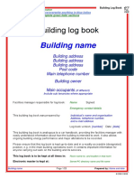 Building LoBuilding Log Book Templateg Book Template