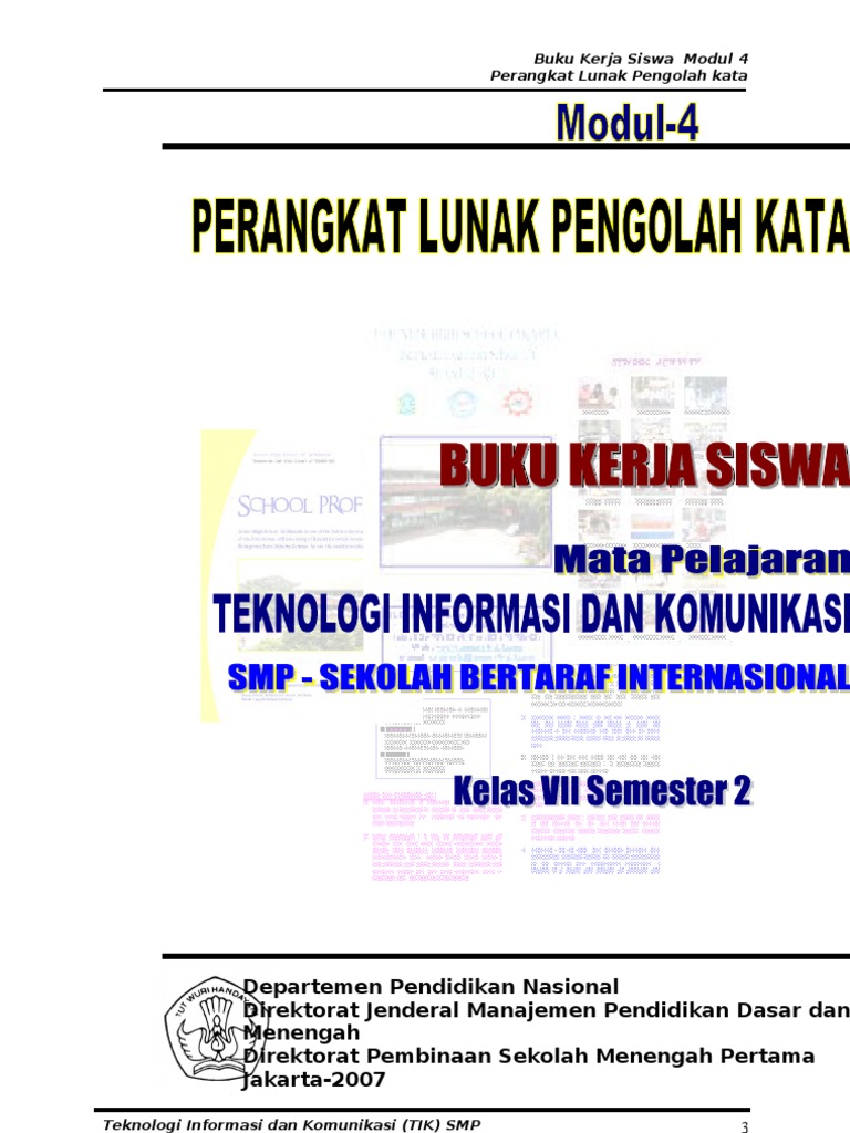 Modul Tik Smp Kelas 7 Semester 2