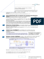 Guia Enteros 5 Números Primos, Descomposición, MCM y MCD