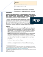 An MRI-based Index to Measure the Severity of Alzheimer’s