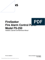 Siemens Fireseeker FS 250 Operation Installation Manual