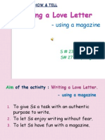 Show and Tell - Writing A Love Letter