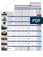 Lista de Precios Usados Maquina