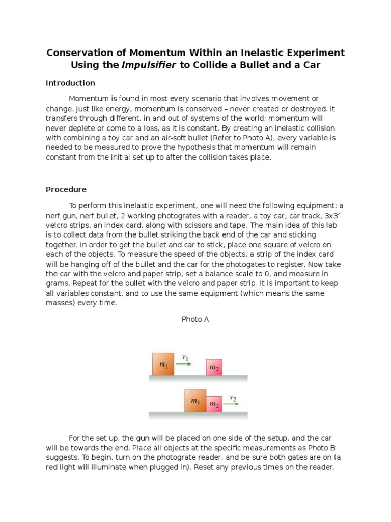 Collision impulse and momentum lab report conclusion picture
