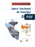Balance Nacional de Energía Ministerio de Energía y Minas  2014