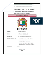 Informe de Laboratorio Geomecanica I