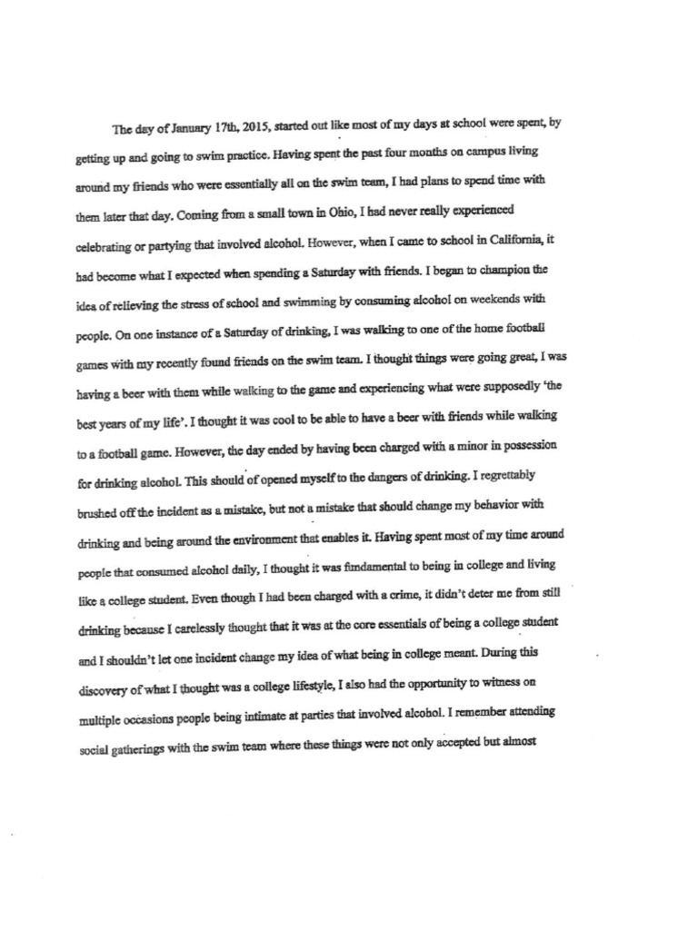 Brock Turner Statement PDF