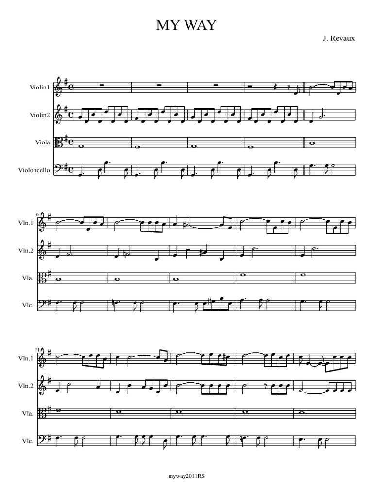 My Way Ноты
