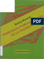 Simmel, Georg., Problemas Fundamentales de La Filosofia