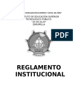 Reglamento Institucional Iestp 24 de Julio