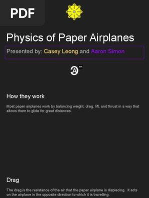 paper airplane physics
