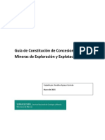 MARZO 2016 Guía de Constitución de Concesiones Mineras de Exploración y Explotación