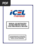 MANUAL DE INSTRUÇÕES  DO MULTÍMETRO DIGITAL  TRUE RMS MODELO MD-6380