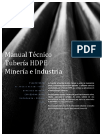 Manual Técnico Tubería HDPE Minería e Industria. Rev 0
