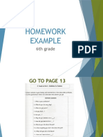 Homework Example: 6th Grade
