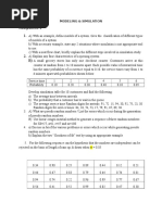 Assignment Modeling & Simulation