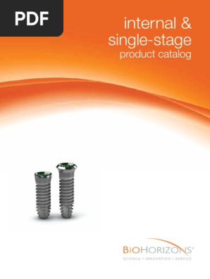 ML0115 Rev E Internal Single-State Product Catalog | PDF | Dental Implant |  Medicine