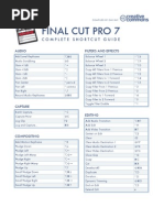 Final Cut Pro 7 Shortcuts