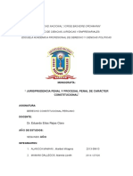 Jurisprudencia Penal y Procesal Penal de Carácter Constitucional