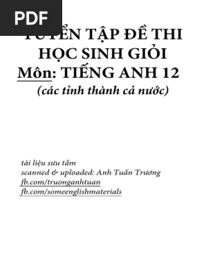 Tuyen Tap De Thi Hsg 12 Pdf Walt Disney Fukushima Daiichi Nuclear Power Plant