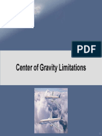 Center of Gravity Limitations