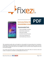 Samsung Galaxy Note 4 SM N910U Disassemble Guide