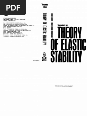 洋書 Theory of elastic stability Theory of Elastic Stability: Analysis and Sensitivity - 1st Edition -