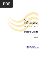 Users Guide For SQL Navigator