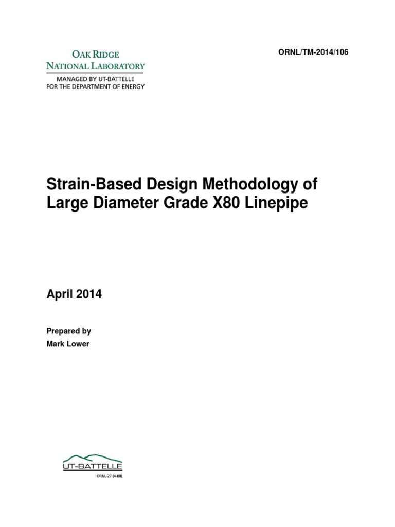 Strain-Based Design for X80 Linepipe | PDF | Deformation (Engineering ...
