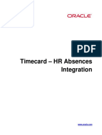 Timecard HRAbsence Integration v2