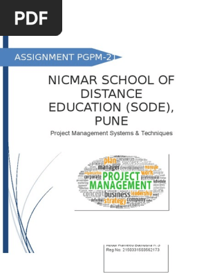 nicmar sode assignments